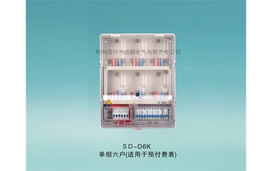 單項(xiàng)拼裝電表箱-ＳＤ-D6K單相六戶